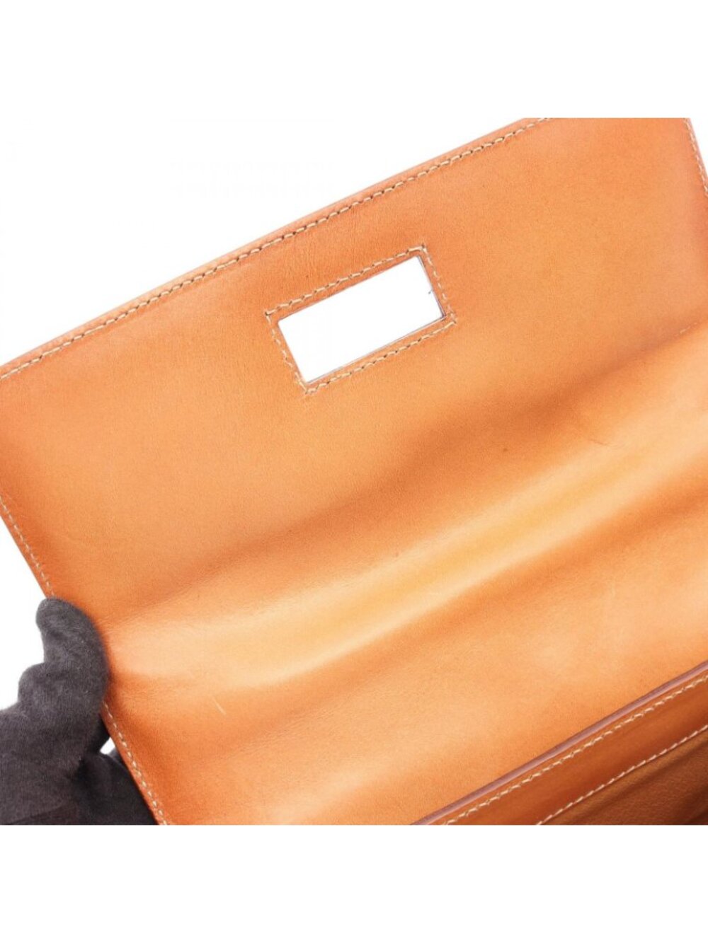 Celine Handbag Macadam 2-Way Dark Brown Canvas Leather Top Handle - Picture 6 of 12